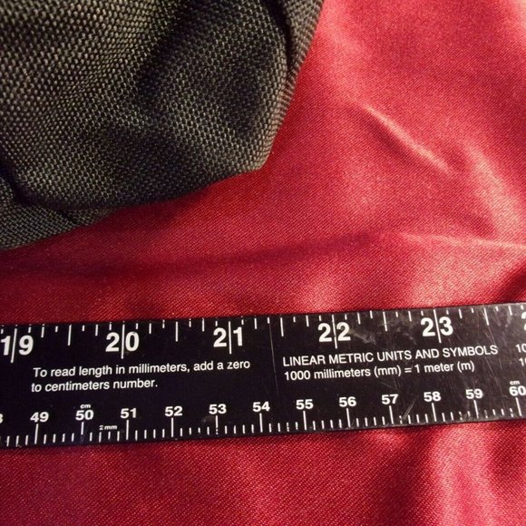 VINTAGE CAMP INN BLACK CABVAS LARGE DUFFLE BAG W/ HAND STRAPS SI1042 - Picture 2 of 12